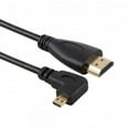 thumbnail image 6 of CY Stretch Right Angled 90 Degree Micro HDMI to HDMI Male HDTV Cable for Cell Phone Tablet Camera, 6 of 7