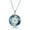 B, variant on AOBOCO Sterling Silver Cystal Necklace Gradient Color Crystal Jewelry Gifts for Women