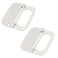 thumbnail image 1 of Unique Bargains Cupboard Drawer Metal Flush Mount Door Pull Handle Silver Tone 2pcs, 1 of 3