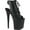 Black Faux Leather/Black Matte, variant on Women's Pleaser Flamingo 800 20 Open Toe Bootie