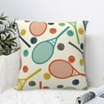 thumbnail image 4 of Yiaed Racket and Tennis Ball Print Pillow Covers Super Soft Decorative Square Throw Pillow Covers Case Cushion Covers for Sofa Couch Bedroom Car Decor（No pillow core）-20"x20", 4 of 7
