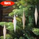 thumbnail image 4 of Herunwer Christmas Decorations 6 Piece 18cm Flocked Christmas Balls Christmas Decoration Set Christmas Tree Decorations Can Also Be Used For Other Party, 4 of 6