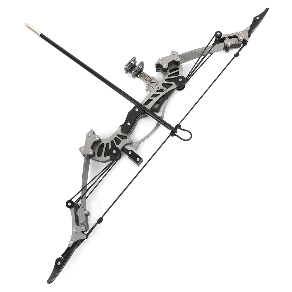 Falcon Mini Compound Bow, 16 lbs Draw Weight, Stainless Steel & Carbon Fiber, 41.8cm Compact Hunting Bow, 40-50m Range, Lever Principle, Mechanical Sight, D-Loop, Standard & Play Versions