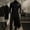 Black, variant on Men Contrast Mesh Patchwork Mock Turtleneck Shirt, Diagonal Zipper Slim Fit Longline Long Sleeve Fashion Dressy Undershirt for Club Party Black