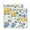 Blue Yellow Floral, variant on 2-Pack Mesh Laundry Bags Sizes S/M Mesh Zipper Laundry Clothing Wash Bags Sunflowers Leaf Clipart