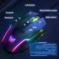 thumbnail image 4 of Mistaha ONIKUMA CW905 7 Keys Wired Gaming Mouse Ergonomic Mouse with 6-level Adjustable DPI Colorful, 4 of 8