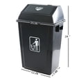 thumbnail image 2 of Lesbin 4-Pack 13 Gallon Kitchen Trash Can with Lid, Plastic Garbage Bin for Kitchen, Gray, 2 of 7