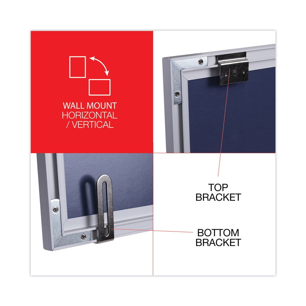 Universal Dry Erase Board, Melamine, 36 x 24, Aluminum Frame -UNV44624