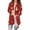 #294-Red, variant on AUNVITO Women's Christmas Printed Cardigan Soft Breathable Long Sleeve Open Front Knit Jacket Top for Holiday Party