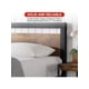 thumbnail image 2 of Metal y wood platform marco de cama con cabecero y footboard, strong metal slat support, no necesita colchón base, easy to assemble, 2 of 5