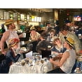 thumbnail image 2 of Kite, Barry 24x20 White Modern Wood Framed Museum Art Print Titled - Luncheon of the Cappuccino Party, 2 of 4