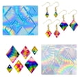 thumbnail image 5 of WINDLAND Holographic-Silicone Molds Rectangle Oval Light and Shadow Cartoo Resin Molds Rhombus Mold for Keychain Jewelry Making, 5 of 21
