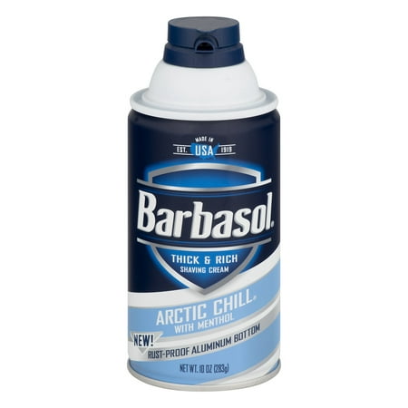 Barbasol Thick & Rich Shaving Cream Arctic Chill With Menthol, 10.0 OZ