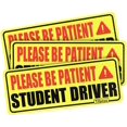thumbnail image 1 of Heytea Student Driver Car Magnet, Reflective Student Driver Signs for car, New Driver Magnetic Sticker, Safety Sign Vehicle Bumper Magnet for New Driver (Set of 3), 1 of 5