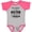 Baseball Heather and Hot Pink, variant on Inktastic My Daddy is a Doctor and a Hero Boys or Girls Baby Bodysuit
