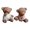 B, variant on 2Pcs Cartoon Couple Bear Resin Figurine, Handmade Sitting Standing Bear Statue, Vintage Animal Sculpture Table Ornament for Home, Office