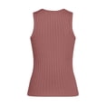 thumbnail image 5 of GUACER Women's Ribbed Knit Tank Tops, Crew Neck Sleeveless Loose Cami Top, Casual Basic Camisole, 5 of 5