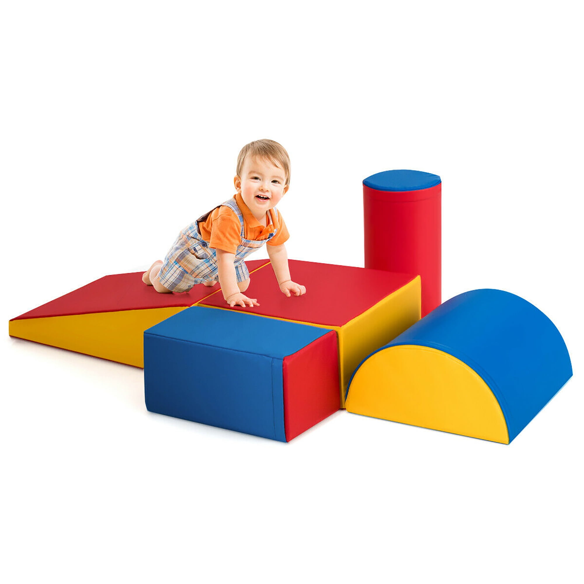 Kids Climb-N-Crawl Caterpillar 6ft Play Structure Bright Color Safe Preschool 