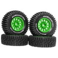 thumbnail image 2 of 4 Pcs RC Wheels and Tires RC Truck Tires Replacement 14211 RC Parts DIY Modification Set Alloy for Model Enthusiasts, 2 of 7