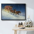 thumbnail image 6 of Nick of Time - Framed Gallery Wrapped Holiday Canvas - 25 x 37 - Black Frame, 6 of 9
