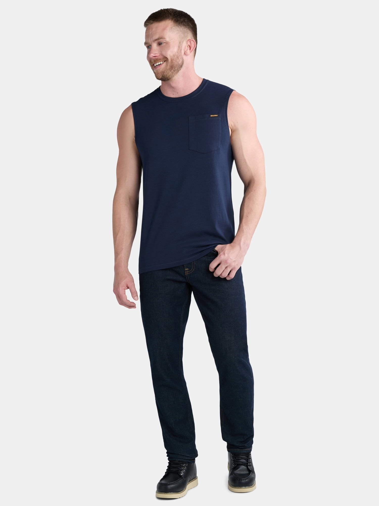 Brahma Men's & Big and Tall Men's Muscle Tee, Sizes S-3XL