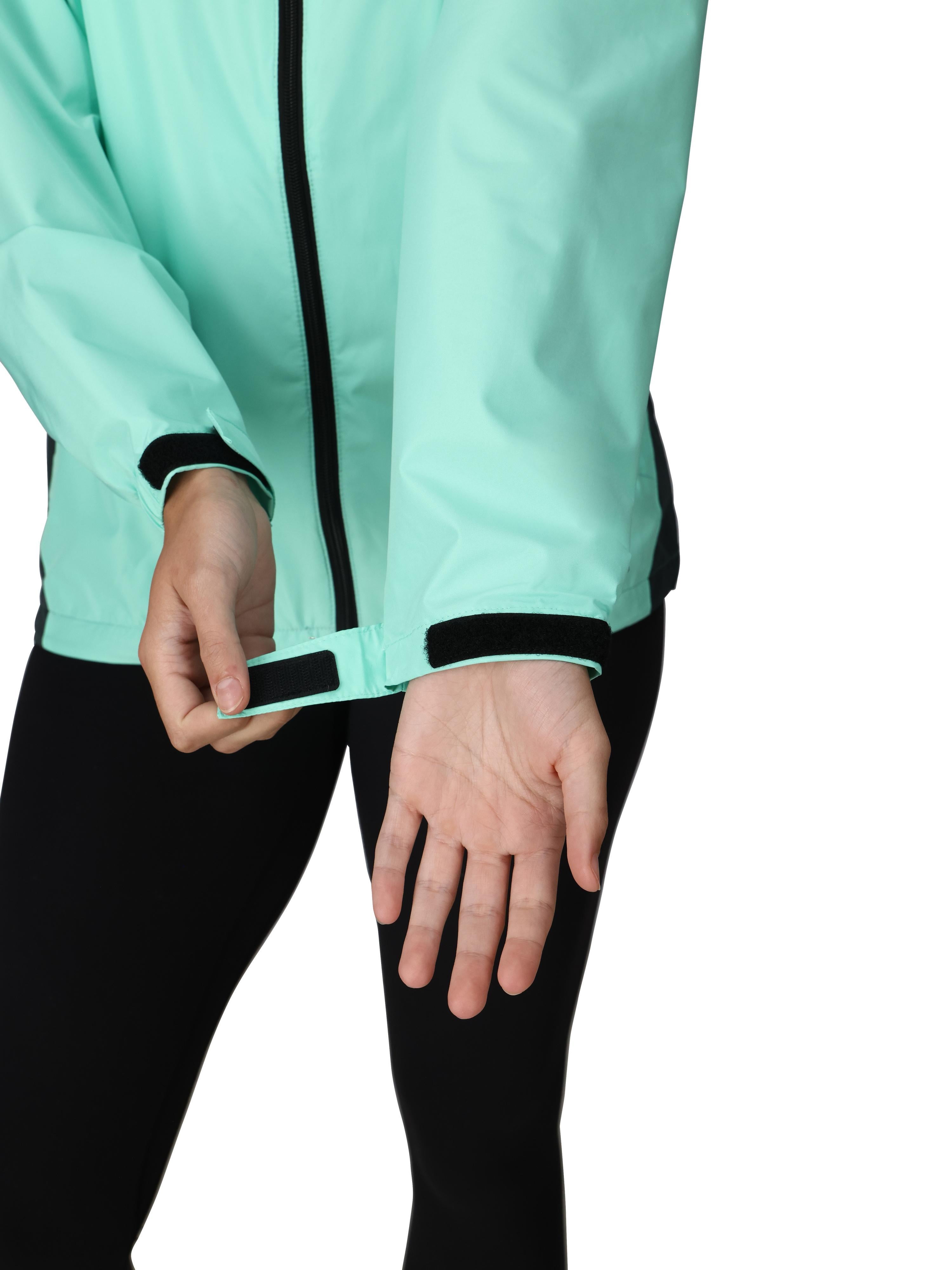 Frogg Toggs River Toadz Rain Jacket with Set-In Sleeves, Waterproof Rain Gear for Women, Seafoam/Gray, Size S/M