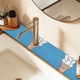 thumbnail image 2 of Yayeee Faucet Mat for Kitchen Sink 30" Diatomite Long Splash Guard Pad, Ice Cream Cat, 2 Pack, 2 of 7