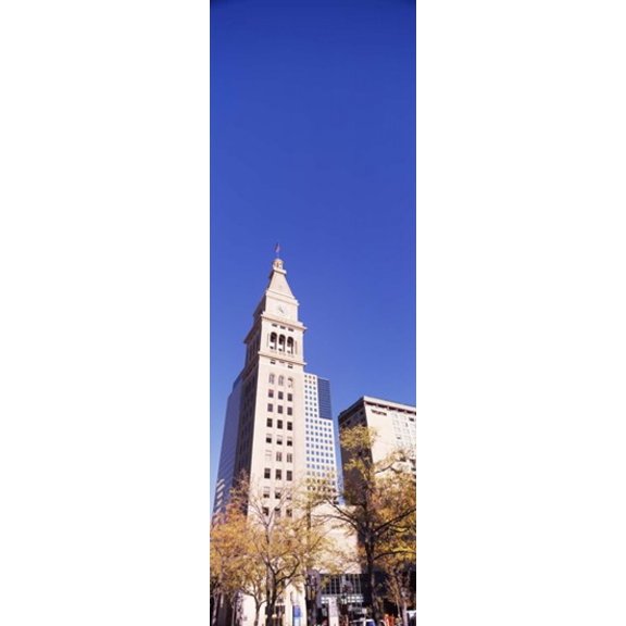 Low angle view of a Clock tower Denver Colorado USA Canvas Art - Panoramic Images (30 x 12)