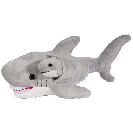 Adorable Mother and Baby Shark 16 Inch Long Super Soft Plush Toy