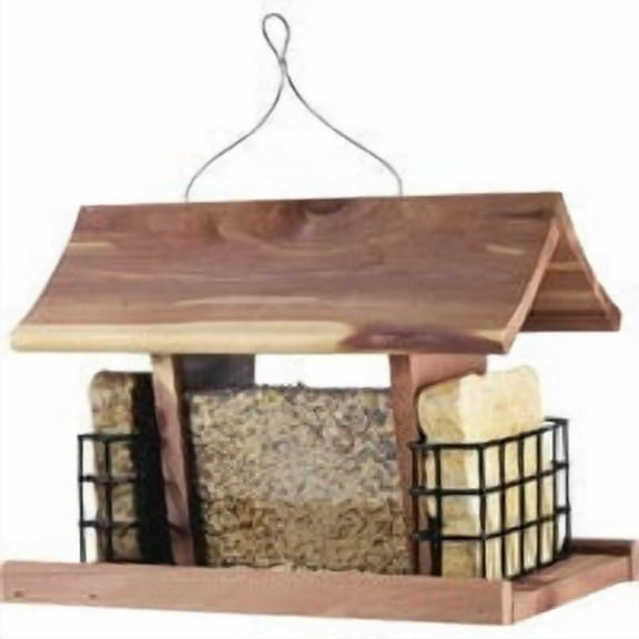 Valley Splendor Cedar Hopper & Suet Bird Feeder 9807