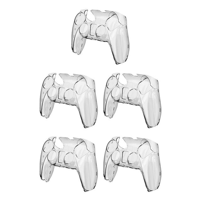 pitrice Doux Léger pour Ultra-Mince Transparent et Utilise Durable Étui de Manette de Jeu PC Poignée Housse de Protection pour Playstation 5 Transparent 5Ensemble