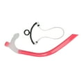 thumbnail image 1 of Tuba de Natation Réduit Drag Silicone Tube de Respiration de Natation avec Accolade Réglable pour la Plongée en Apnée Rose, 1 of 14