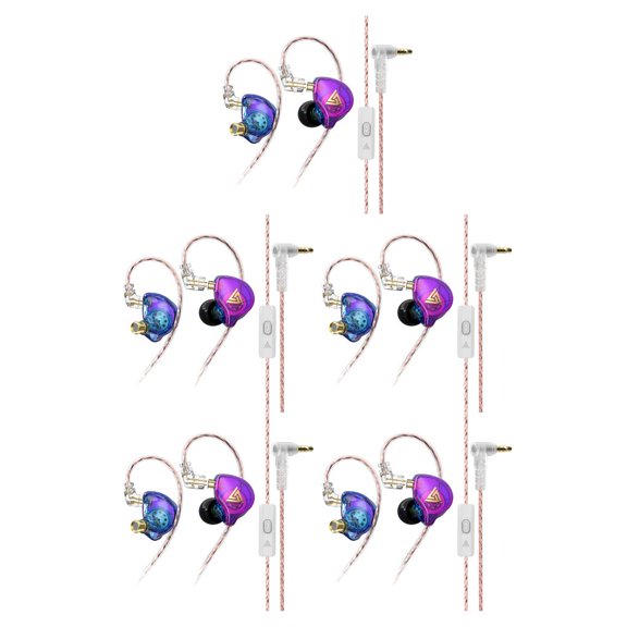 Inteprter AK6 PLUS Auriculares con cable Jack de 3,5 mm Auriculares para juegos Cancelación de ruido Caminar Fitness Auriculares deportivos con Type5 NO5