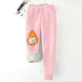 thumbnail image 2 of GA WEIHUA Winter Warm Sweatpant Women Thick Sherpa Fleece Lined Sweatpants Casual Baggy Cinch Bottom Pants Outdoor Athletic Thick Pant(Pink,XXXL), 2 of 7