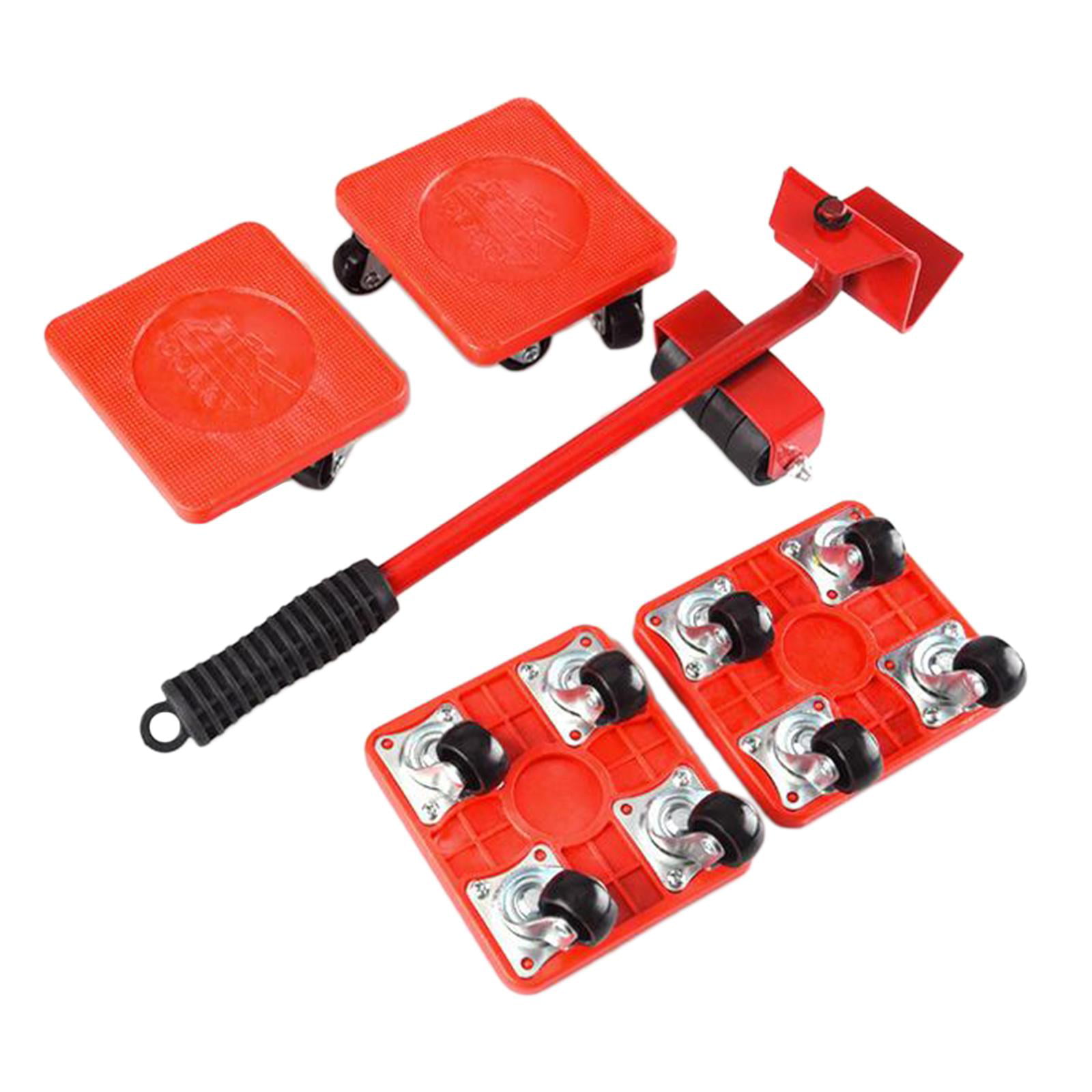 New Heavy Duty Furniture Lifter Transport Tool Furniture Mover set 4  Sliders 1 Wheel Bar for Lifting Moving Furniture Helper