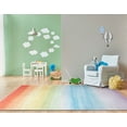 thumbnail image 3 of Well Woven Kids Rugs Sunrise Modern Multi Color Flat Pile Easy to Clean 9'10" x 13' Area Rug for Living Room Dining Room Bedroom and Kitchen, 3 of 8