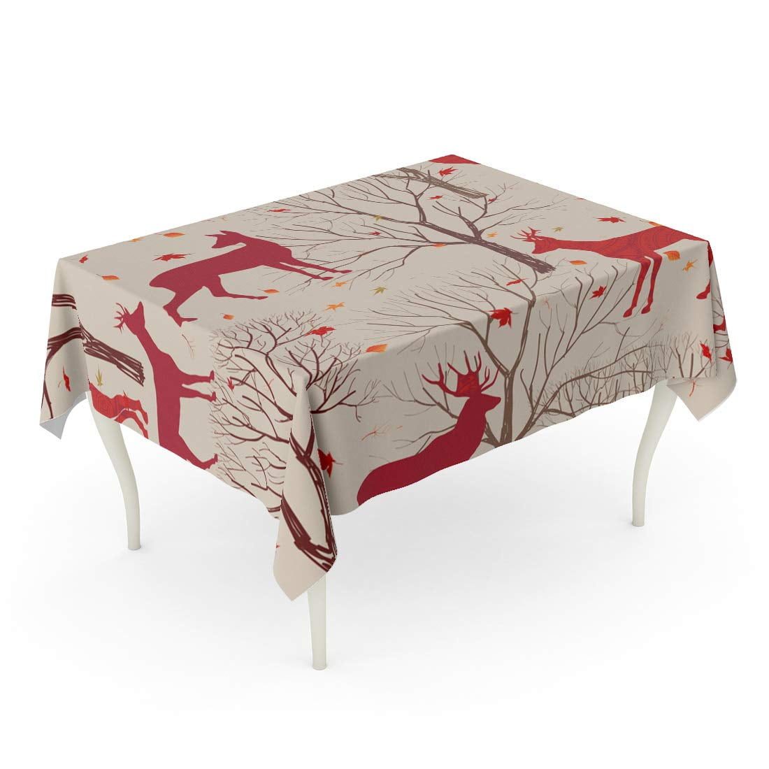 Squared Table Cover Deer