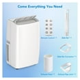 thumbnail image 4 of 14,000 BTU Portable Air Conditioner - Efficient AC Cooling for Rooms Up to 750 Sq.Ft, Comes With Window Vent Kit & Remote, Space-Saving Design, 4 of 7