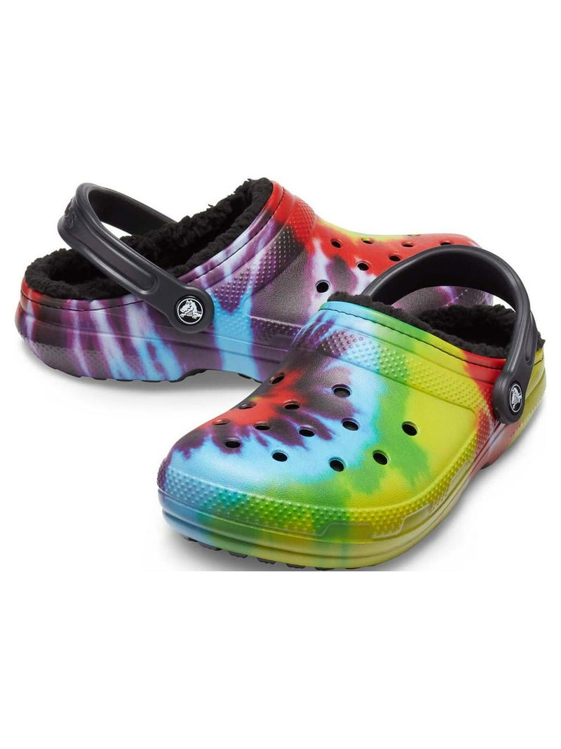 Free Shipping! Crocs Unisex Classic Lined Tie Dye Clog Timeless