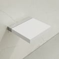 thumbnail image 5 of Avenir 14" x 13" Folding Wall-Mounted Shower Seat in Glossy White, PU Leather Padded, 5 of 6