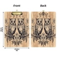 thumbnail image 3 of Wobogo Two Owls Sitting on Opposite Branches Acrylic A4 Clipboards Silver Clip Stardard Size 9×12.5in Office Decorative for Students Workers, 3 of 10
