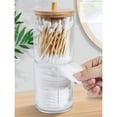 thumbnail image 6 of Acrylic Bathroom Organizer Cotton Pad Holder with Lid Dispenser for Q Tips and Cosmetics Sturdy Durable Dust Proof, 6 of 7