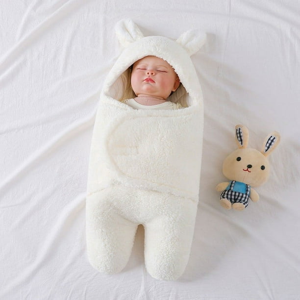 Paquete para bebés y recién nacidos edredón de otoño para recién nacidos pañales otoño e invierno grueso saco de dormir antisobresaltos toalla