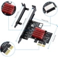 thumbnail image 2 of MZHOU PCIe USB Card, PCI-E 1X to USB3.1 A-Key Gen2 Front Type-C Expansion Card,10Gbps Type-E Internal Front Panel Connector Riser Card,PCI Express 3.0 X1 Adapter for Desktop PCs (ASM3142), 2 of 7
