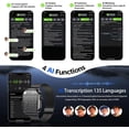 thumbnail image 4 of AI Smart Watch with Voice Recorder, Transcribe & Summarize with AI for Meetings, App Control, Supports 135 Languages, 2.13" AMOLED Display, Health, Fitness & Sleep Tracker, 80+ Workout Modes, Black, 4 of 7