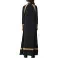 thumbnail image 4 of Girls Long Sleeve Crew Neck Dress, Solid Color Maxi Dress for Kids, Comfortable Everyday Casual Wear, Loose Fit Stretchy Dress for School and Play Black L, 4 of 8
