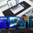 thumbnail image 6 of Large Mouse Pad, Gaming Mouse Pad, XL Big Computer Keyboard Mat Extended Laptop Desk Pad with Micro-Weave Cloth, Non-Slip Mousepad with Stitched Edges for Working/Gaming (31.5x11.8in)- Black, 6 of 6