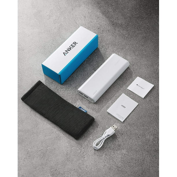Anker PowerCore Portable Charger - Ultra High Capacity Power Bank with 4.8A Output and Technology, External Battery Pack for iPhone, iPad Samsung Galaxy & More (White) - Walmart.com