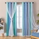 thumbnail image 1 of Cortinas opacas XiDi, azul y negro, para dormitorio infantil, 85 x 160 cm, 1 of 8