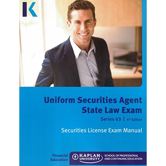 Pre-Owned Kaplan Series 63 Securities License Exam Manual and SecuritiesPro QBank, Uniform Securities Agent State Law Exam 6th edition 2014, 9781475427011, 1475427018, Paperback, 6th edition